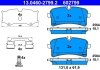 Колодки гальмівні дискові, к-кт ATE 13046027992 (фото 1)