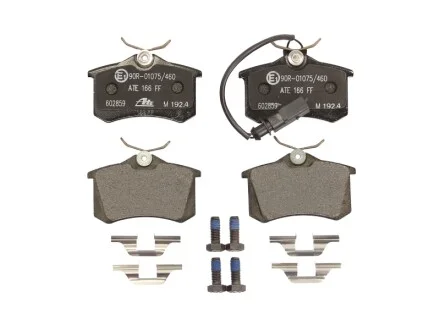 Колодки тормозные (задние) Ford Galaxy 95-06/VW Sharan/Seat Alhambra 95-10/Ibiza 03-08 (+датчик) ATE 13046028592
