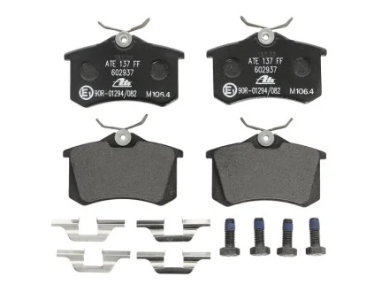 Колодки тормозные (задние) VW Golf/Passat 83-02/ Peugeot 405 87-96 (87.1x52.8x15.2) ATE 13.0460-2937.2