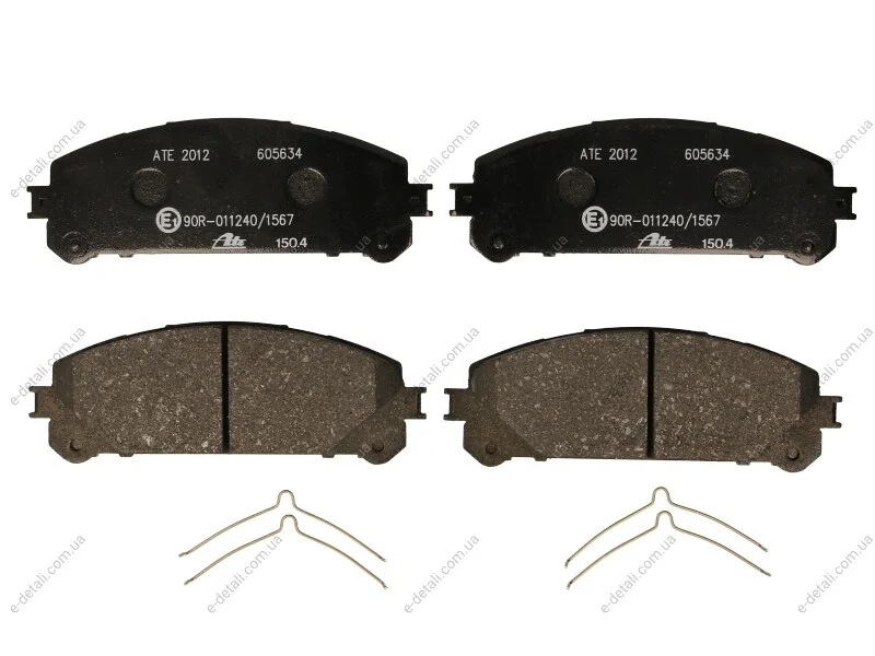 Колодки гальмівні (передні) Lexus RX 08-/Toyota Rav4 12-/Camry 17- ATE 13.0460-5634.2 (фото 1)