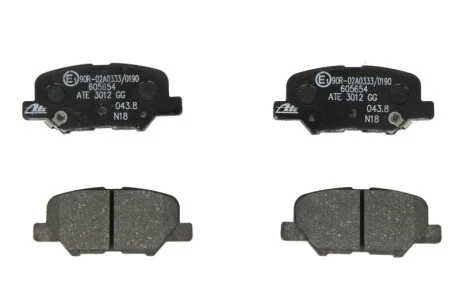 Колодки гальмівні (задні) Citroen C4 Aircross/Mazda 6/Mitsubishi Outlander III/Peugeot 4008 12- ATE 13.0460-5654.2