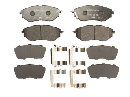 Колодки гальмівні (передні) Subaru Forester/Legacy/Impreza 03- (Akebono) ATE 13.0460-5797.2