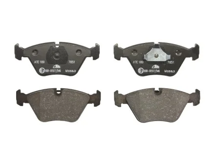 Колодки гальмівні (передні) BMW 3 (E36/E46) 92-06/5 (E34) 87-96/7 (E32) 87-94/Z3 (E36) 97-03 ATE 13.0460-6033.2