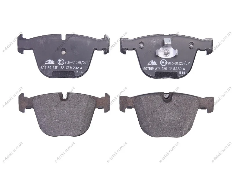 Колодки гальмівні (задні) BMW 5 (E60/65)/X5 (E70/F15)/X6 (E71/E72) 3.0-4.4 08- (Ate) ATE 13.0460-7169.2 (фото 1)