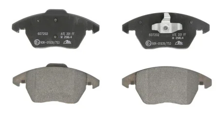 Колодки тормозные (передние) Citroen C4 04-11/Peugeot 207/308 07-14/208 12-/307 03-09/3008 09-16 ATE 13.0460-7202.2