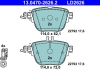 Гальмівні колодки, дискові ATE 13047026262 (фото 1)