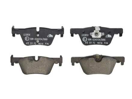 Колодки тормозные (задние) BMW 1 (F20/F21)/ 2 (F22/F23)/ 3 (F30/F31/F34)/4 (F32/F36) 11- (Bosch) ATE 13047038592