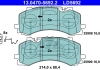 Колодки гальмівні дискові керамічні, к-кт ATE 13047056922 (фото 1)