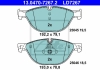 Комплект тормозных колодок, дисковый тормоз CERAMIC ATE 13.0470-7267.2 (фото 1)