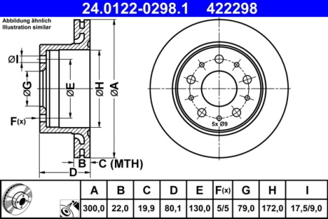 Тормозной диск ATE 24012202981 (фото 1)