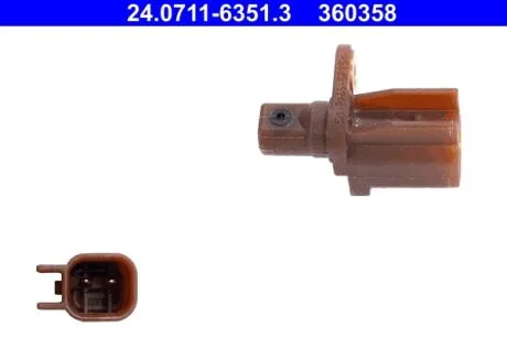 Датчик ABS (задній) Ford Tourneo Connect/Transit Connect 13- ATE 24071163513