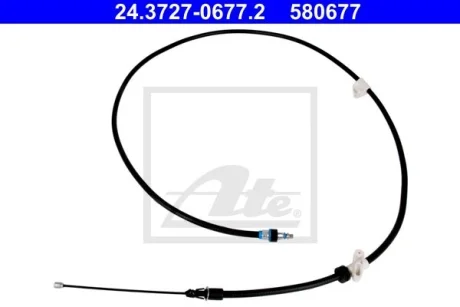 Трос ручника (задний) (R) Ford S-Max/Galaxy 06-15 (L=2071mm) ATE 24372706772