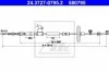 Трос ручника (R) Opel Astra J/Chevrolet Cruze 09- (L=1814mm) ATE 24372707952 (фото 1)