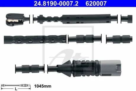 Датчик зносу гальмівних колодок (задніх) BMW 3 (F30/F34)/4 (F36) ATE 24819000072
