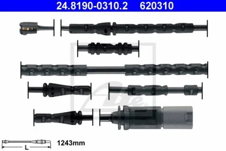 Датчик износа тормозных колодок (задних) BMW X3 (F25)10-17/X4 F26) 14-18 ATE 24819003102