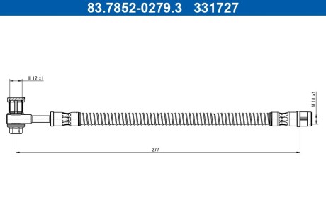 Гальмівний шланг ATE 83.7852-0279.3