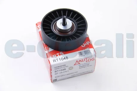 Ролик гладкий 2.4D/2.5TDI/1.8/2.0/2.5 T4/LT II/Golf III/Passat B3 (направ) AUTLOG RT1048