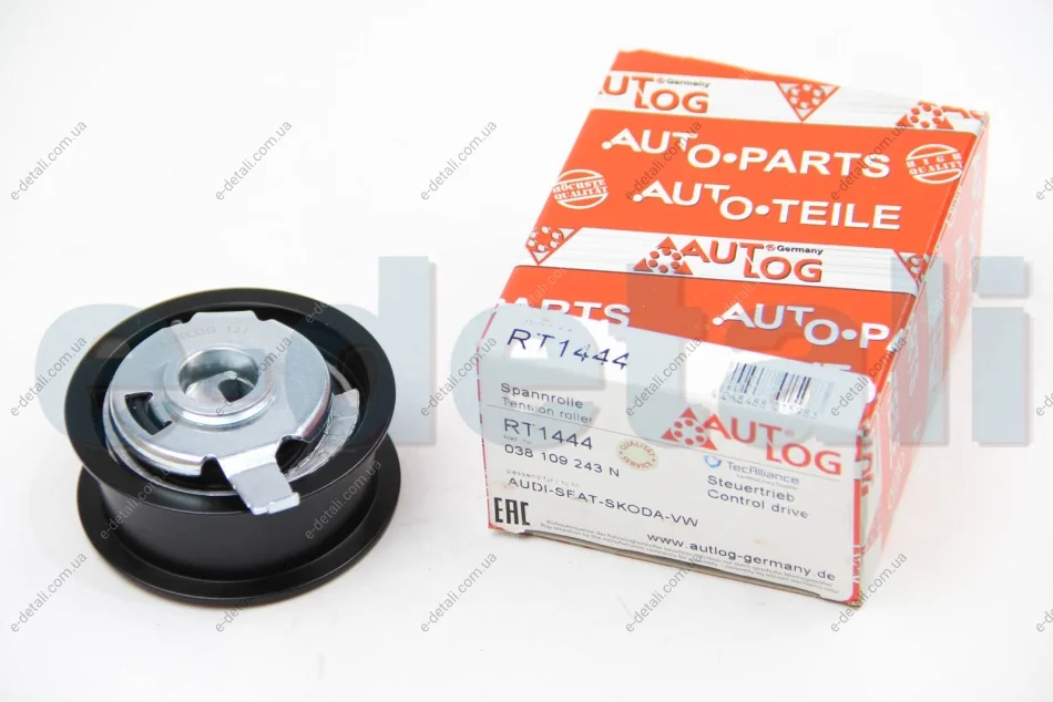 Ролик натяжний ГРМ 1.9 TDI/SDI Golf IV/Caddy II/Fabia/Octavia/A3 AUTLOG RT1444 (фото 1)