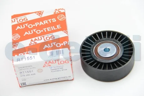 Ролик ремня генератора (направ.) Crafter 2.5TDI 06- (d=90мм) AUTLOG RT1551