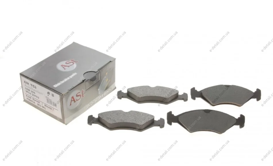 Колодки тормозные (передние) Ford Escort/Fiesta/Sierra 80-02 Auto-standart AST753 (фото 1)