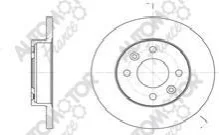 Диск тормозной передний (цена за 2шт) Renault Clio 1,2 1,9 D (86-) Automotor France AUTOMOTOR France ADC4705 (фото 1)