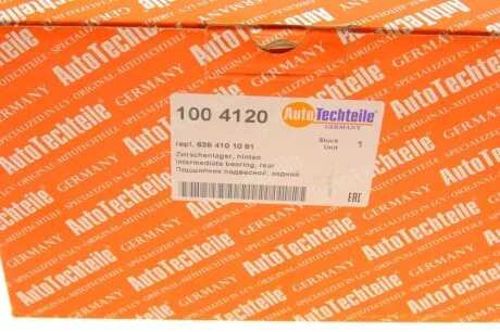 Подшипник подвесной (задний) MB Vito (W639) 03- (d=30mm) (4120) AUTOTECHTEILE 100 4120