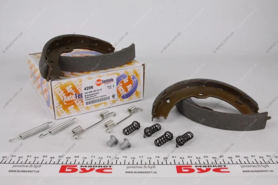 Колодки стоянкового гальма AUTOTECHTEILE 1004206 (фото 1)
