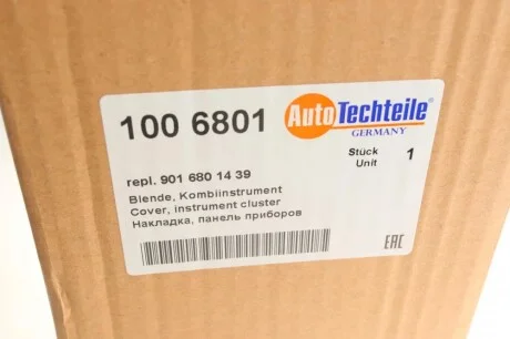 Накладка панелей приладів MB Sprinter CDI (6801) AUTOTECHTEILE 100 6801