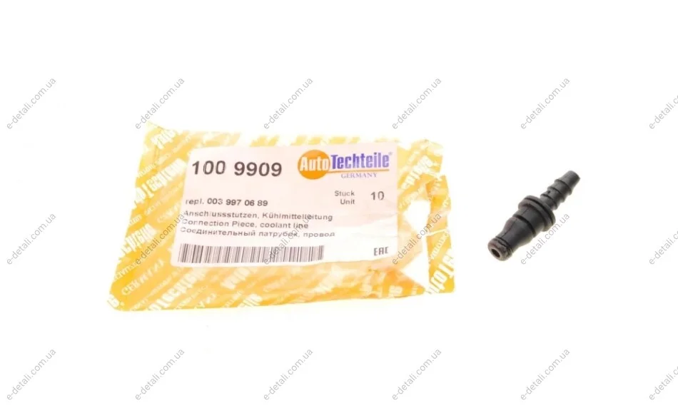 Штуцер системи охолодження MB C-class (W203)/S (W221) AUTOTECHTEILE 100 9909 (фото 1)