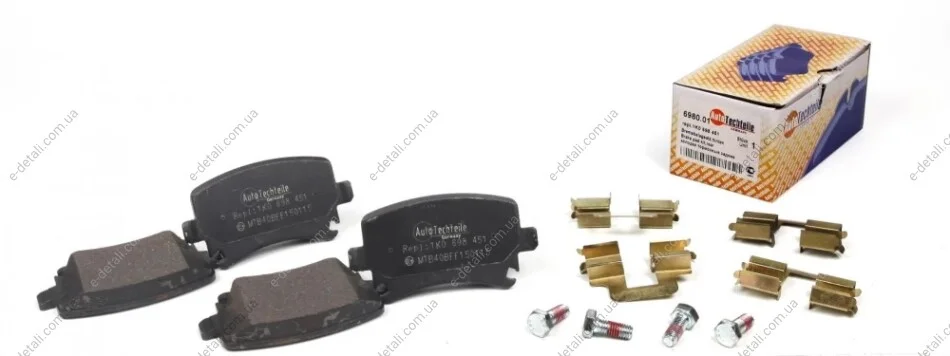 Колодки тормозные (задние) VW Caddy 03- (6980.01) AUTOTECHTEILE 369 8001 (фото 1)