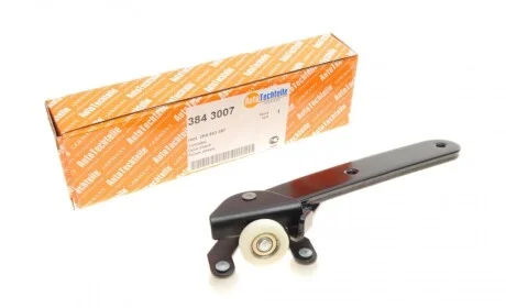 Ролик двери (боковой/нижний) VW Caddy 03- (L) (с кронштейном) (8430.07) AUTOTECHTEILE 384 3007