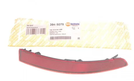 Світловідбивач бампера (заднього) VW Jetta 15-18 (L) AUTOTECHTEILE 394 5075