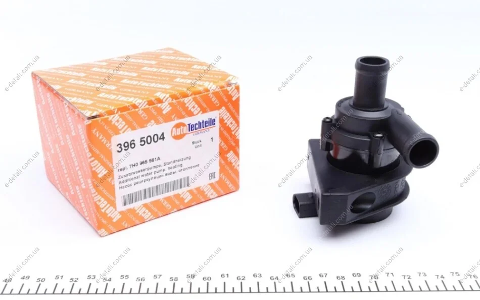 Насос системи охолодження (додатковий) VW T5 1.9/2.5TDI 03-09 AUTOTECHTEILE 396 5004 (фото 1)