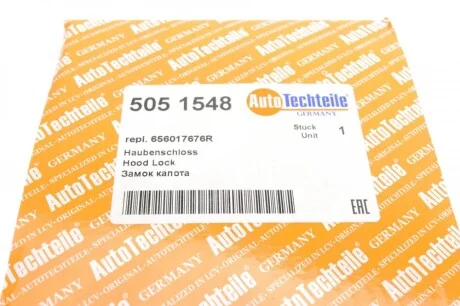 Замок капота Renault Logan 12- AUTOTECHTEILE 505 1548