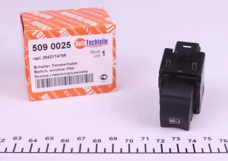 Кнопка стеклоподъемника (R) Renault Kangoo/Dokker 08- AUTOTECHTEILE 509 0025