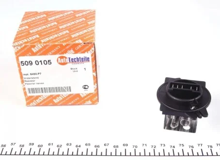 Реостат пічки Citroen Berlingo/Peugeot Partner 1.6 HDI 05- AUTOTECHTEILE 509 0105