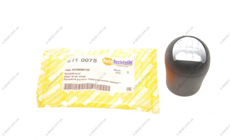 Рукоятка рычага КПП Renault Clio/Kangoo 97- AUTOTECHTEILE 511 0075 (фото 1)