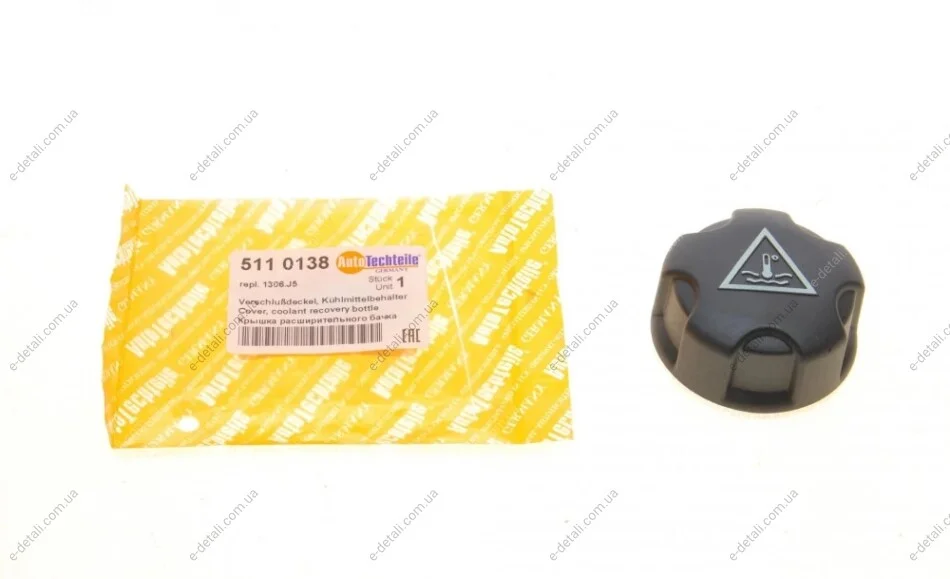 Крышка бачка расширительного Citroen Berlingo/Jumpy/Fiat Scudo 1.4-2.2HDI 04- AUTOTECHTEILE 511 0138 (фото 1)