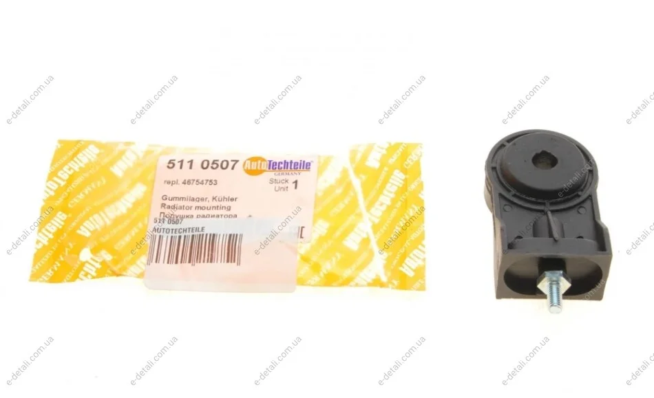 Подушка радиатора Fiat Doblo 1.3D/1.4/1.9D 04- AUTOTECHTEILE 511 0507 (фото 1)