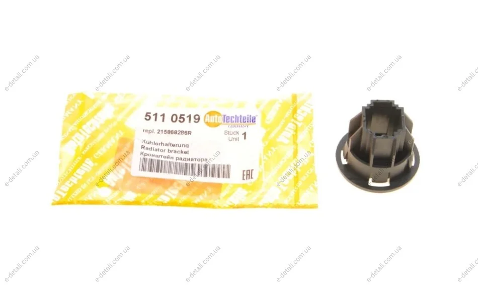 Клипса крепления радиатора Dacia Duster 12- AUTOTECHTEILE 511 0519 (фото 1)