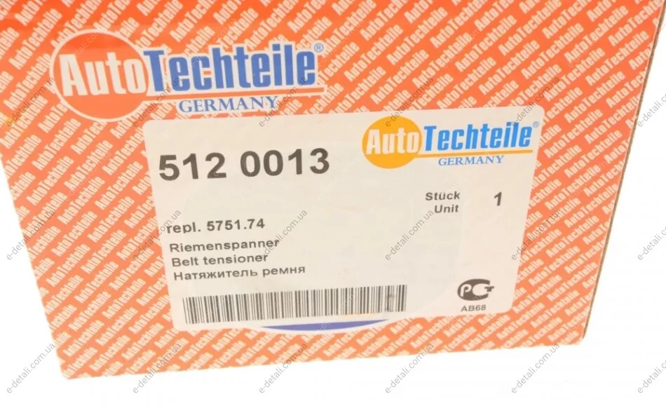 Натягувач ременя AUTOTECHTEILE 512 0013 (фото 1)