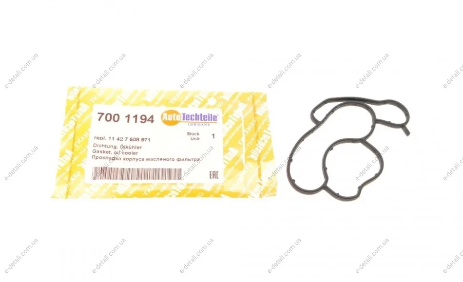 Прокладка корпусу фільтра масляного BMW X3 (E83) 2.0i 05-11 AUTOTECHTEILE 700 1194 (фото 1)