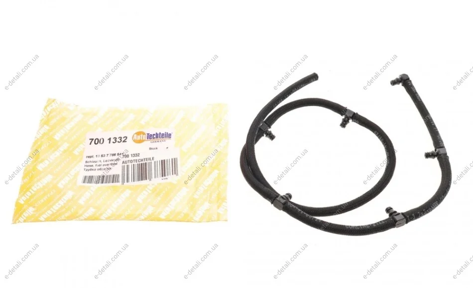 Шланг обратки BMW 3 (E46/E90)/5 (E39/E60) 98-10 M57 D25/M57 D30 AUTOTECHTEILE 700 1332 (фото 1)