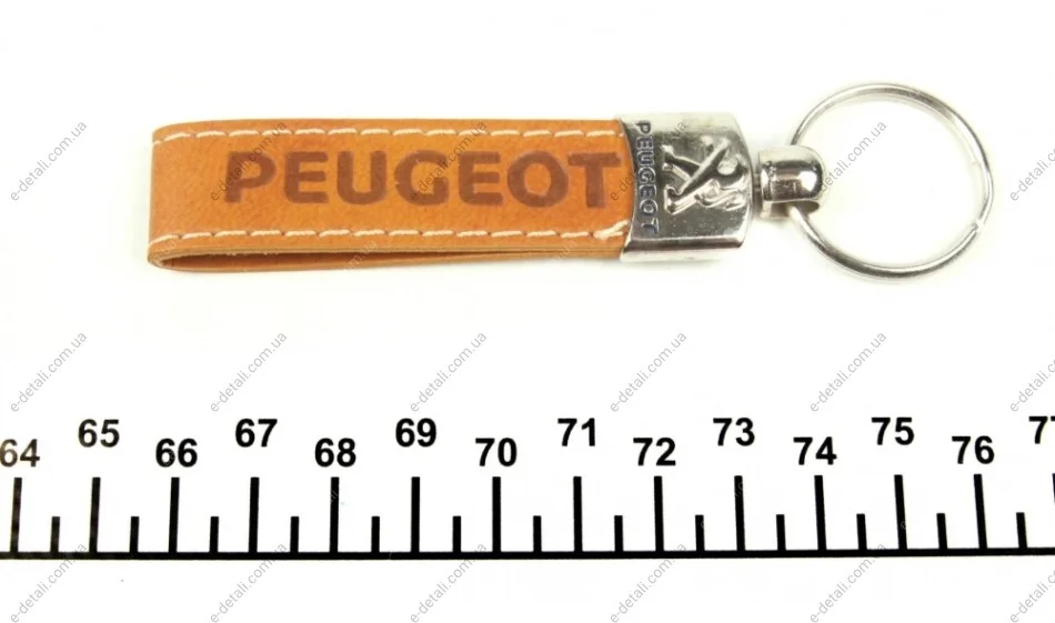 Брелок Peugeot (кожаный/коричневый)) AUTOTECHTEILE PE4 (фото 1)