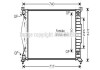 AVA VW Радіатор охолодження Audi A4/6 01- AVA COOLING AI2202 (фото 1)