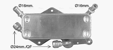 AVA VW Оливний радіатор Audi A6/7 2.0/3.0 11- AVA COOLING AI3442