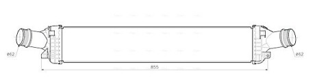 AVA AUDI Інтеркулер A6 C7 3.0 11-, A7 3.0 12 AVA COOLING AI4457