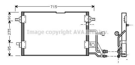 Радиатор кодиционера AVA COOLING AI5116