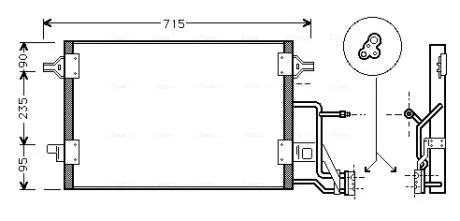 Радіатор кондиціонера AVA COOLING AI5173