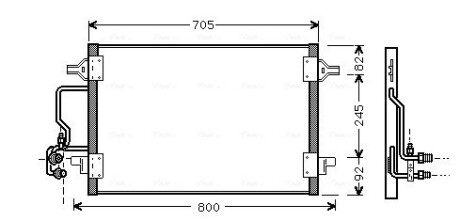 Радіатор кондиціонера AVA COOLING AI5175